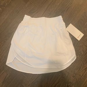 NWT Lululemon Hotty Hot High-Rise Skirt LONG, White